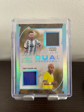 Leaf Ultimate Soccer Dual Memorabilia Messi/Neymar 15/20 · foto 1